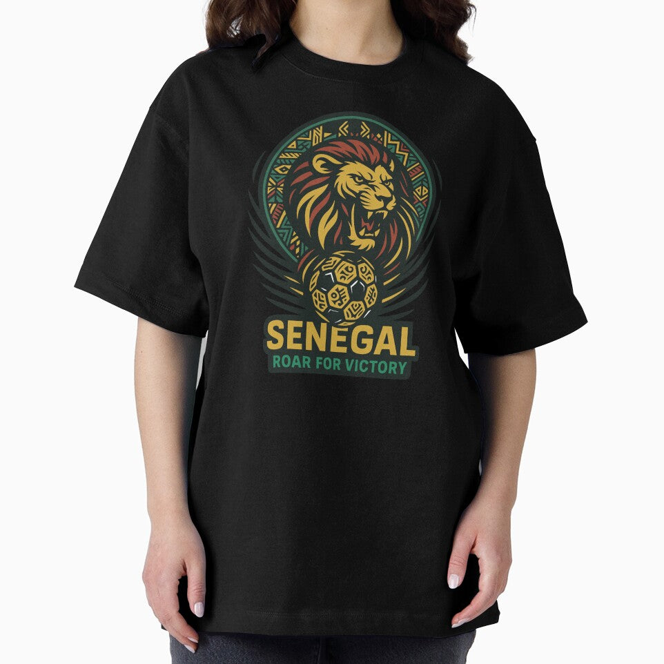 Senegal Soccer Lion Design – Roar for Victory | Africa Football Team Supporter Art by PrintMastery