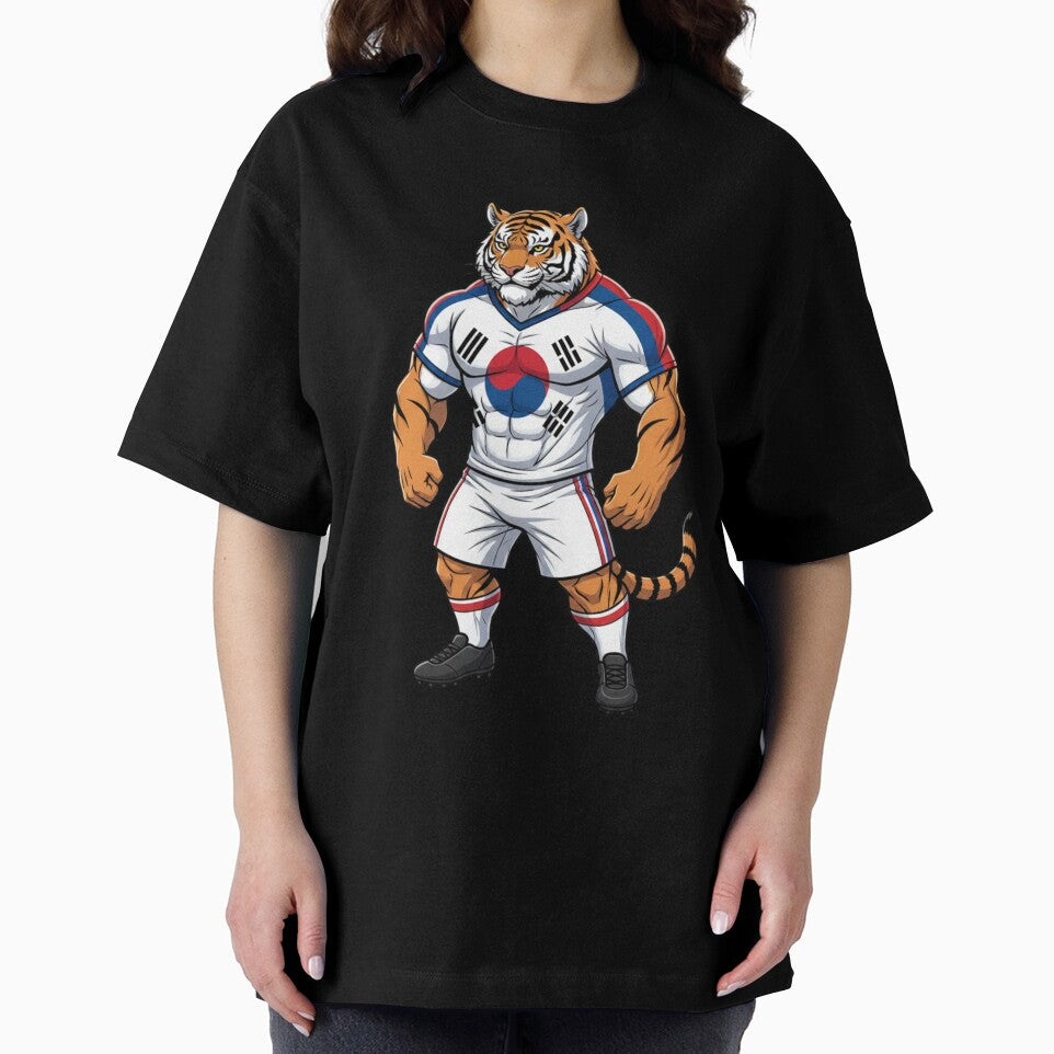 Strong South Korean Tiger Football Mascot 2026 by ArtByKatti