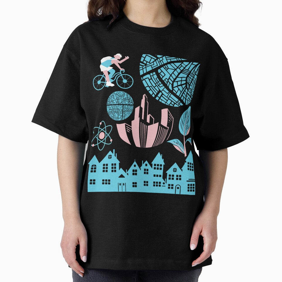 Black Artisctic pattern  of Momuments & buildings | Urban planner gift by chi vana