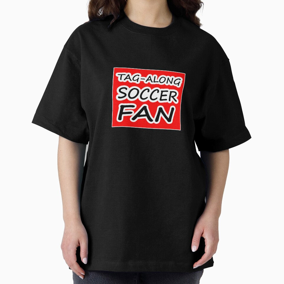 Tag-Along Soccer Fan - Words on Red Background by Beachy