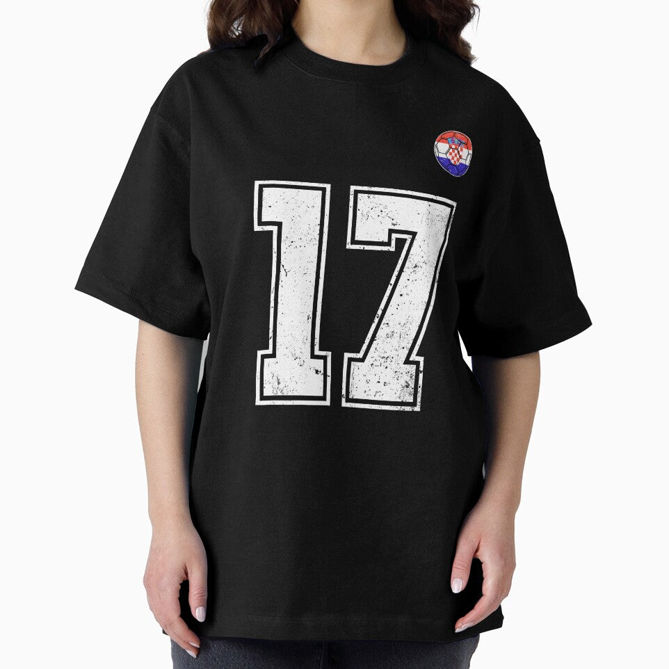 Croatia Soccer Number 17 Vintage Sports Fan by KristenosNehk