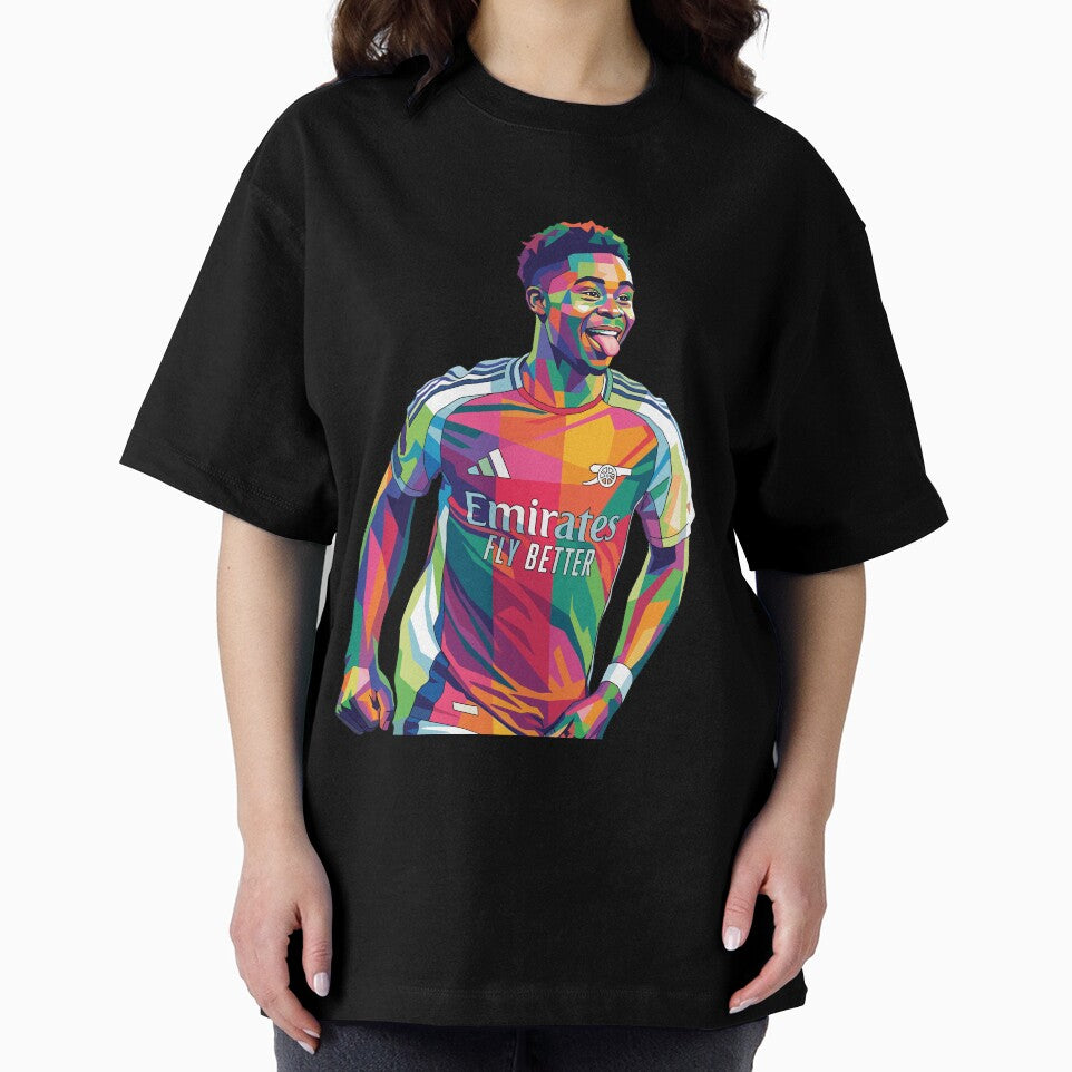Bukayo Saka Celebration Wpap Art by princejolin