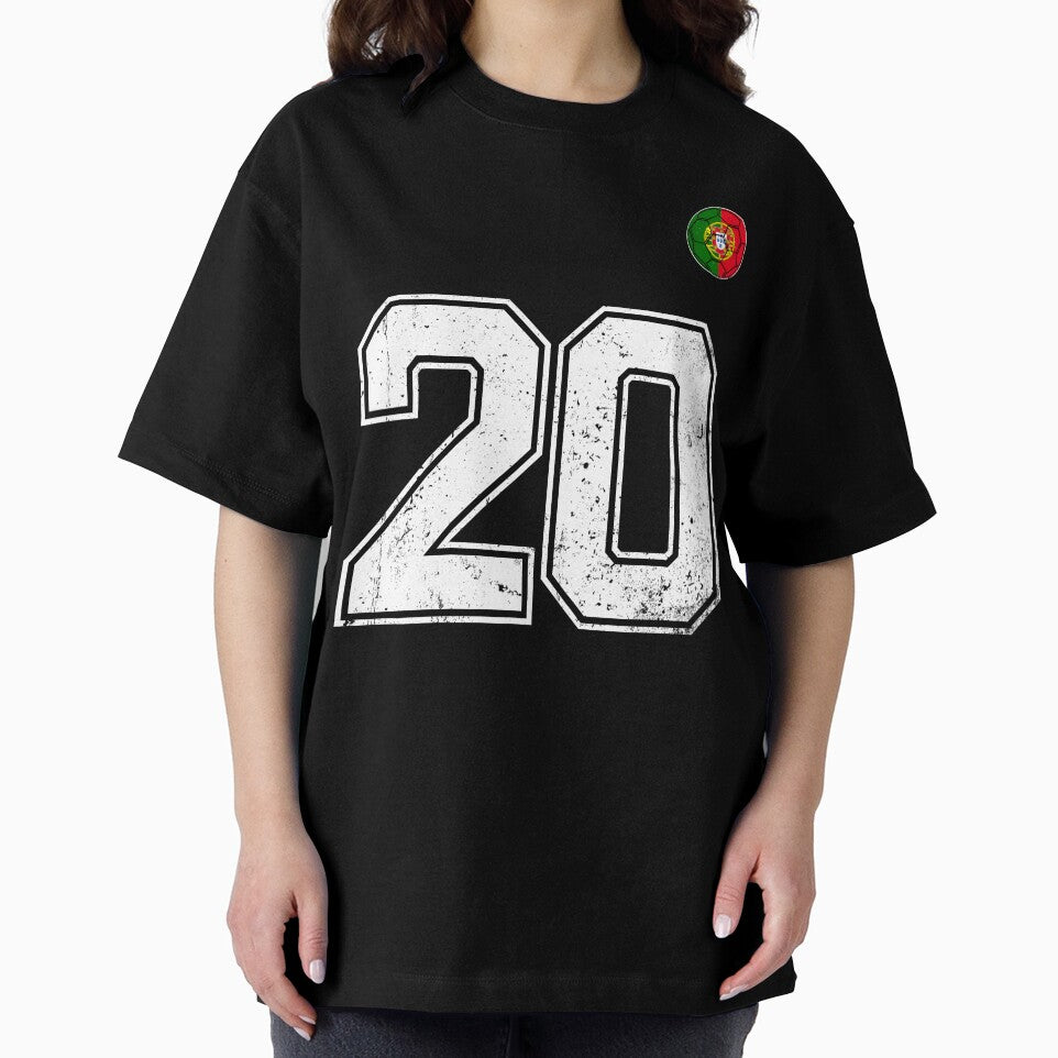 Portugal Soccer Number 20 Vintage Sports Fan by OliviaHayesArt