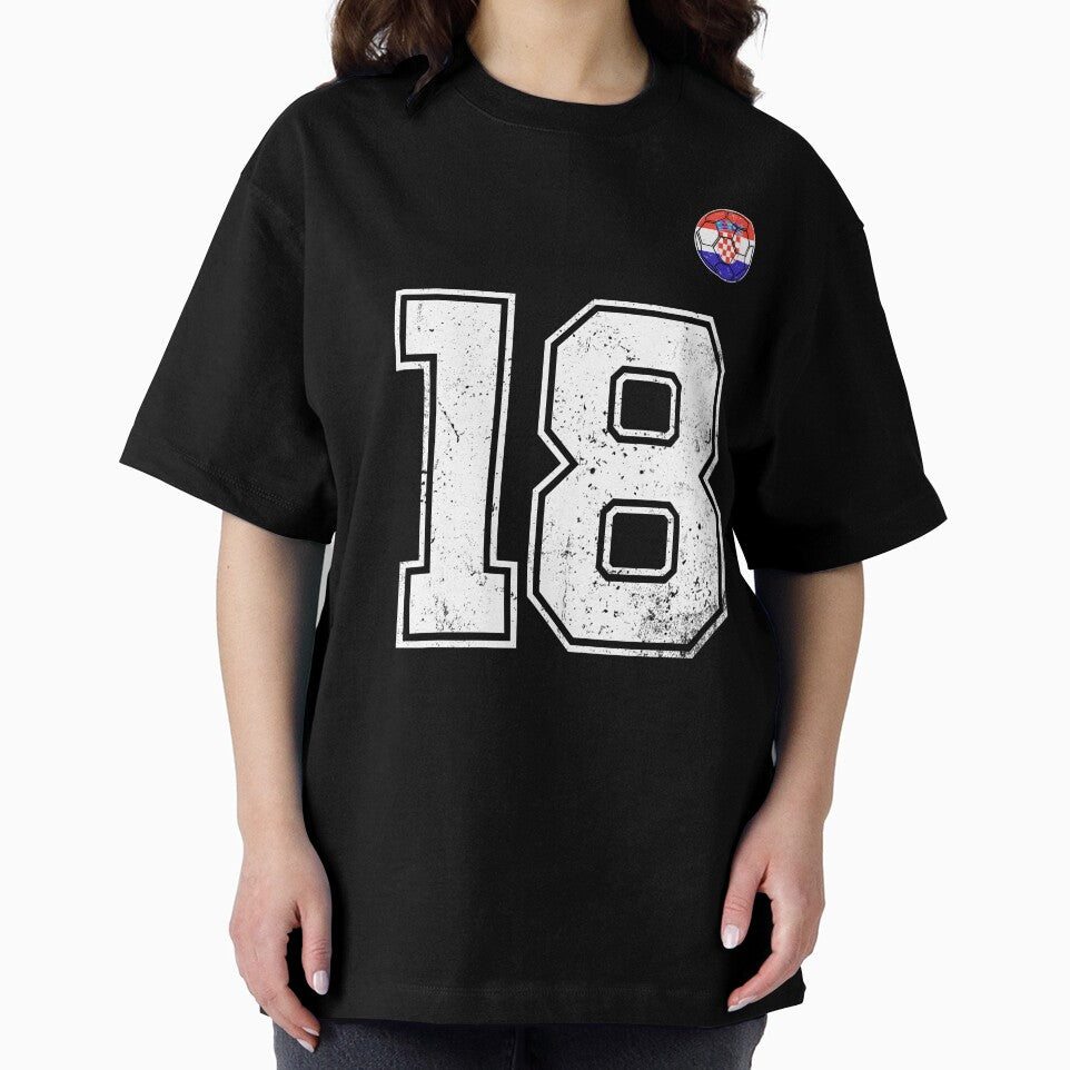 Croatia Soccer Number 18 Vintage Sports Fan by KristenosNehk