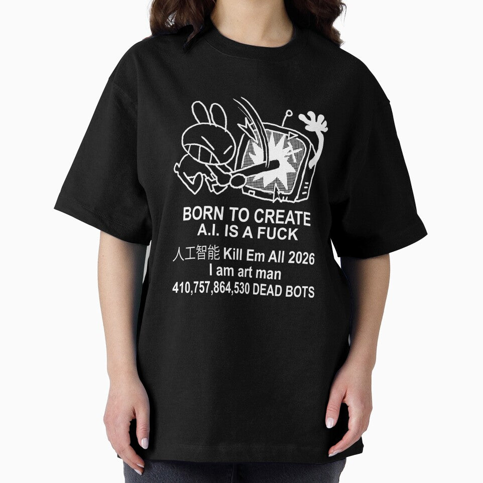 Born to Create - Anti AI Art | I Am Art Man | No AI - Dark by robcham