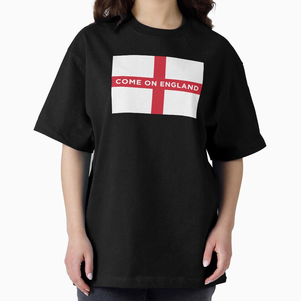 Come On England Flag (On Red) by STUDIO-72