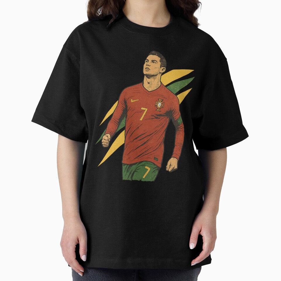 Cristiano Ronaldo Retro Portugal Football Art – Vintage Supporter Design by liondrifter