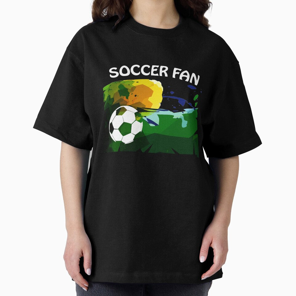 "Soccer Fan" with colorful vector art by Neonyx2020