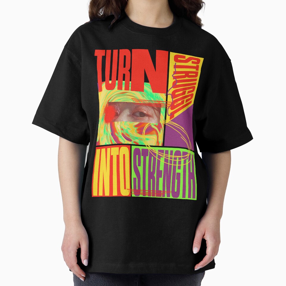 Psych-Art Typography Graphic - Turn Struggle Into Strength by xneii