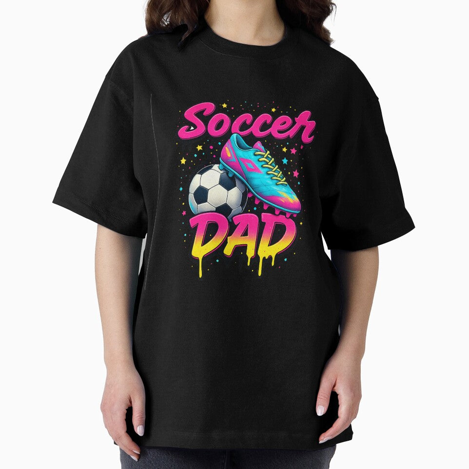 Soccer Dad Neon Drip Respect The Game Cleat Ball Father s Day by TalalosART
