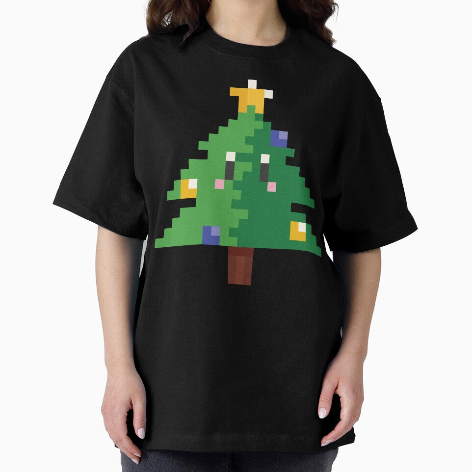 Pixel Art Christmas Tree with Eyes by HolidayFantasy