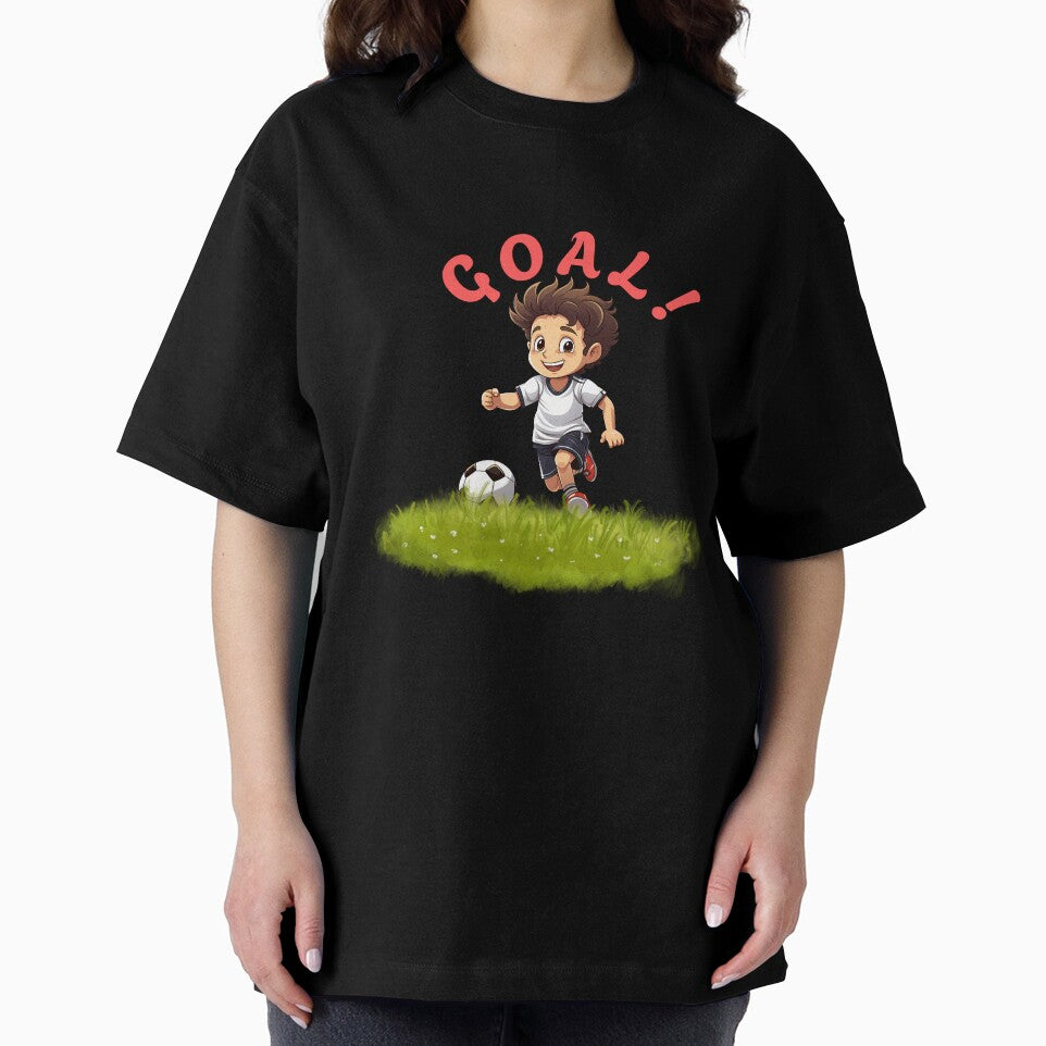 GOAL! Cute Soccer Kid Cartoon – Fun Football Design by LoudVictory