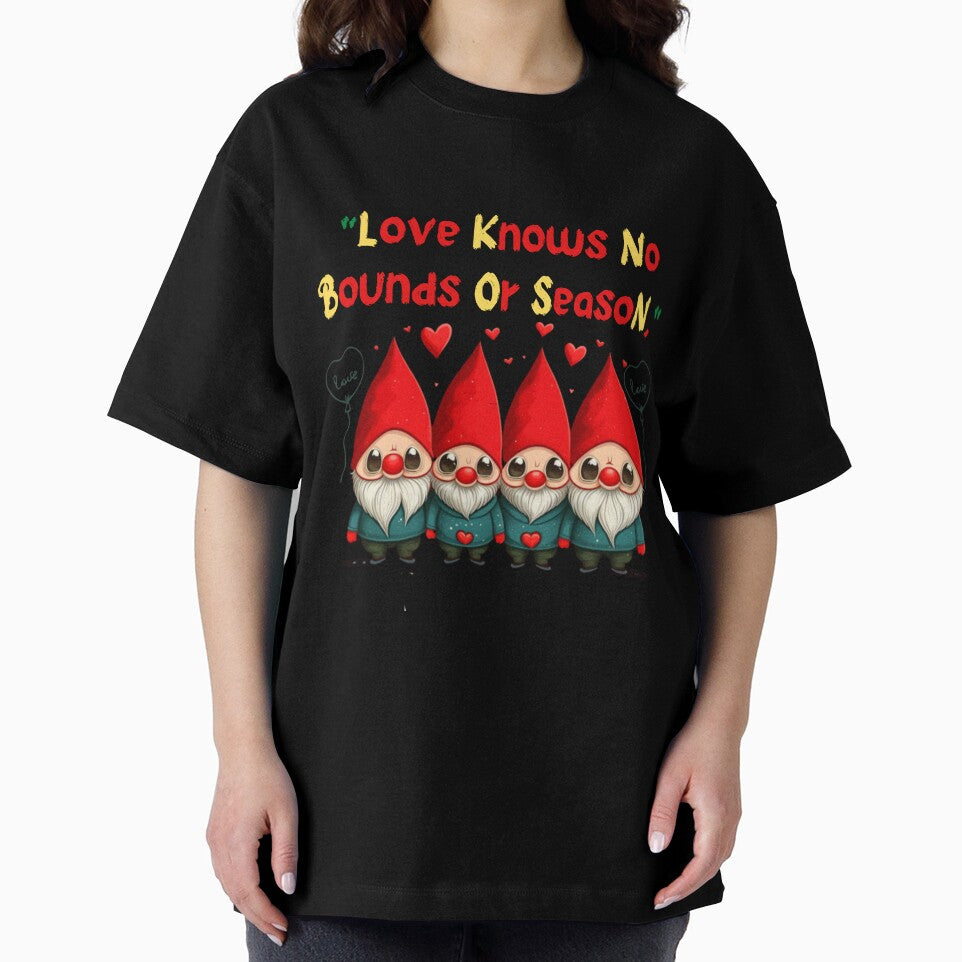 valentines day Cute Three Gnomes Love Hearts T-Shirt by Zirari242