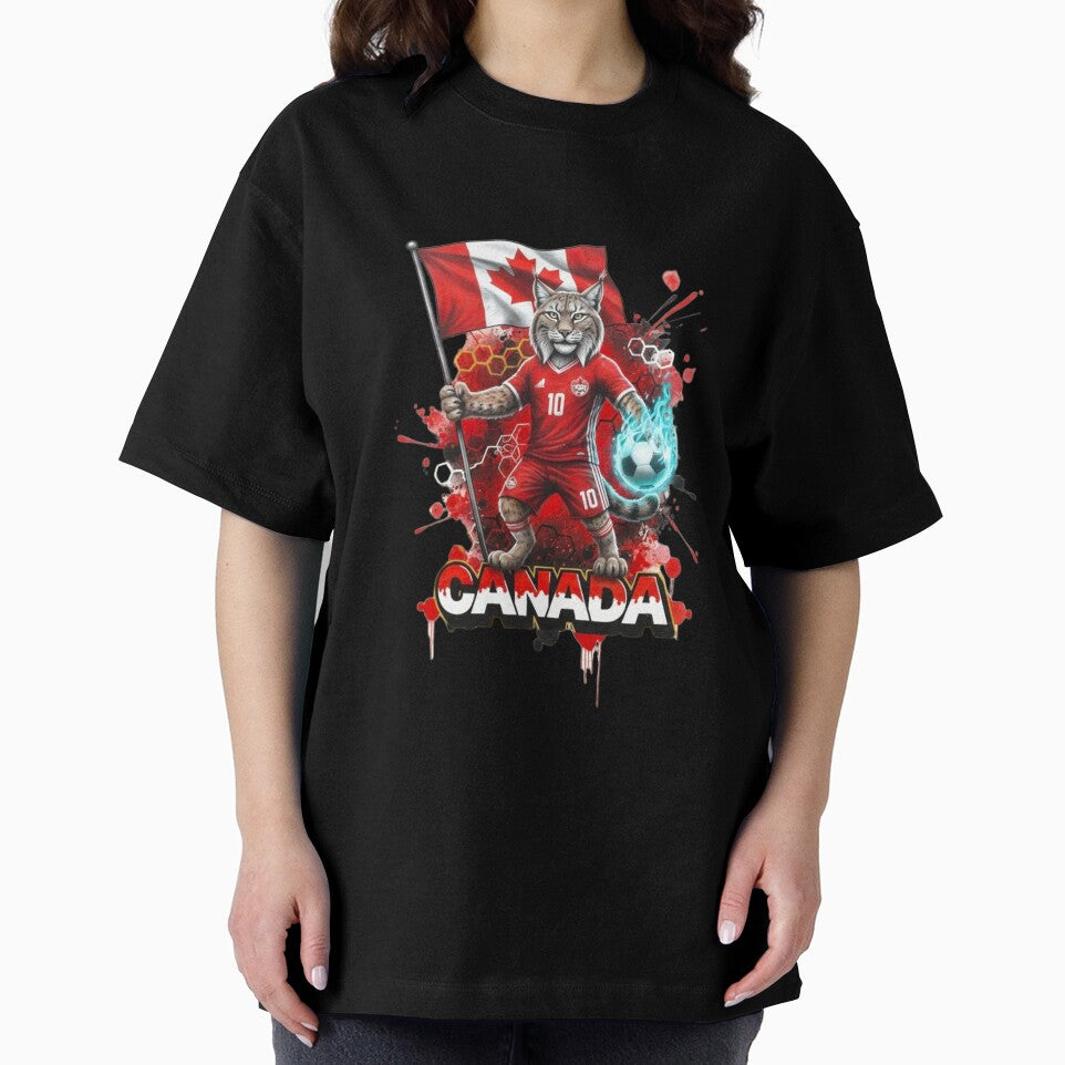 Canada Soccer World Cup 2026 - Lynx Mascot Canadian Pride - Les Rouges by Inkwell grove