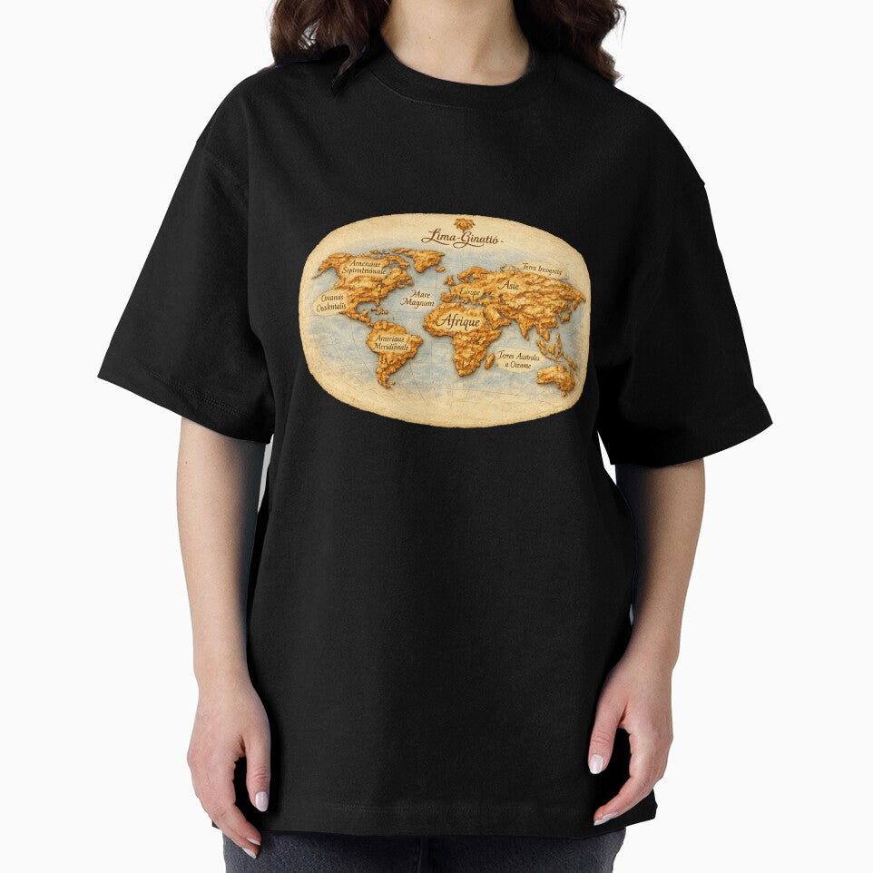 The vintage world map, parchment style by La pensée sauvage