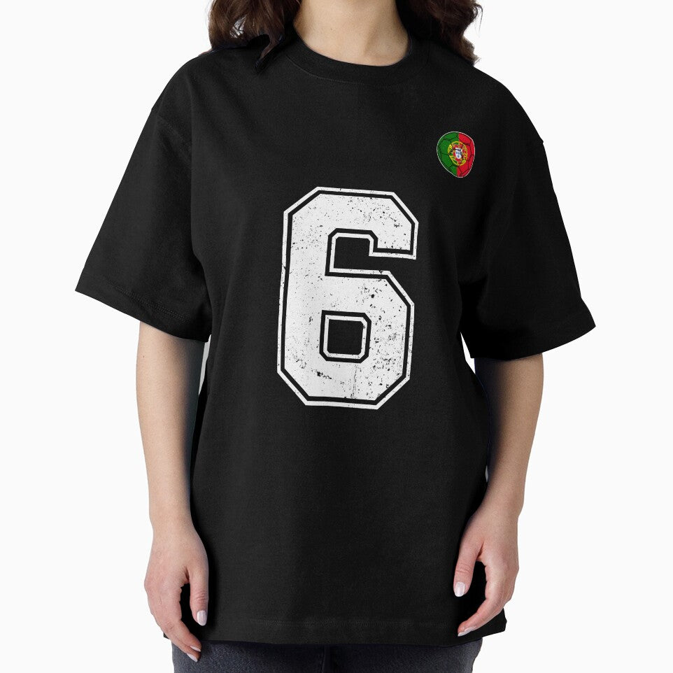 Portugal Soccer Number 6 Vintage Sports Fan by OliviaHayesArt