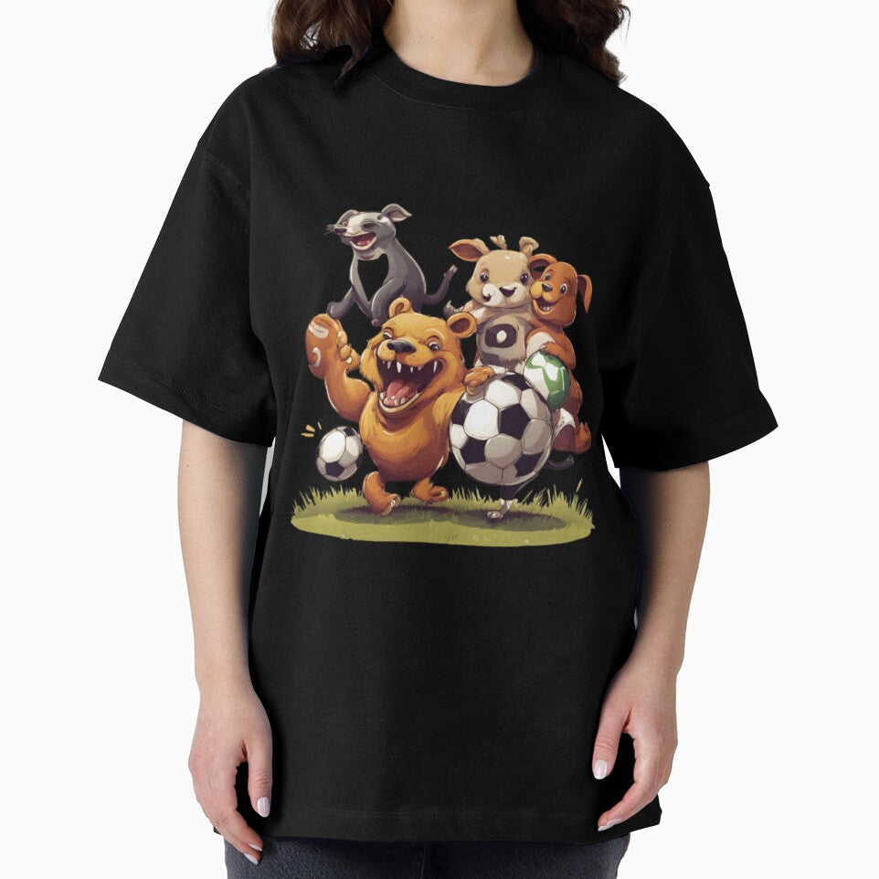 Football animals by ComeeAndSeee