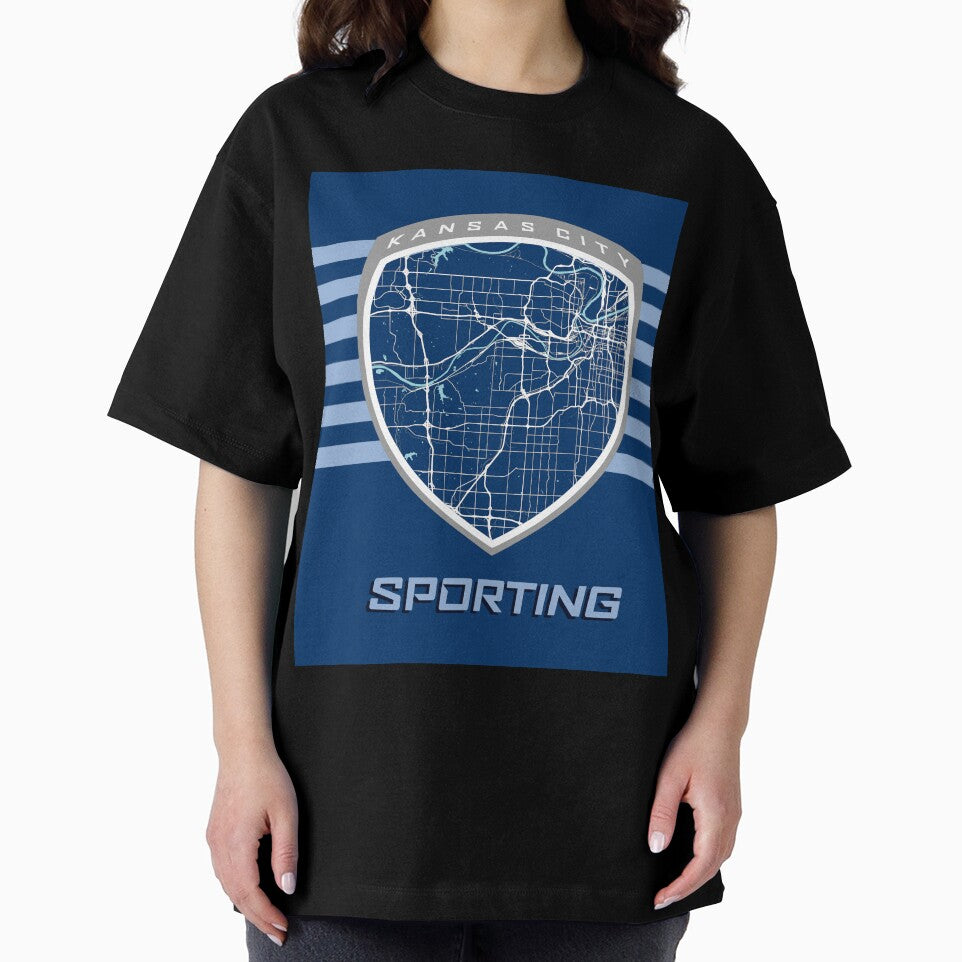 Kansas City Map in Sporting Colors by kelbyredux