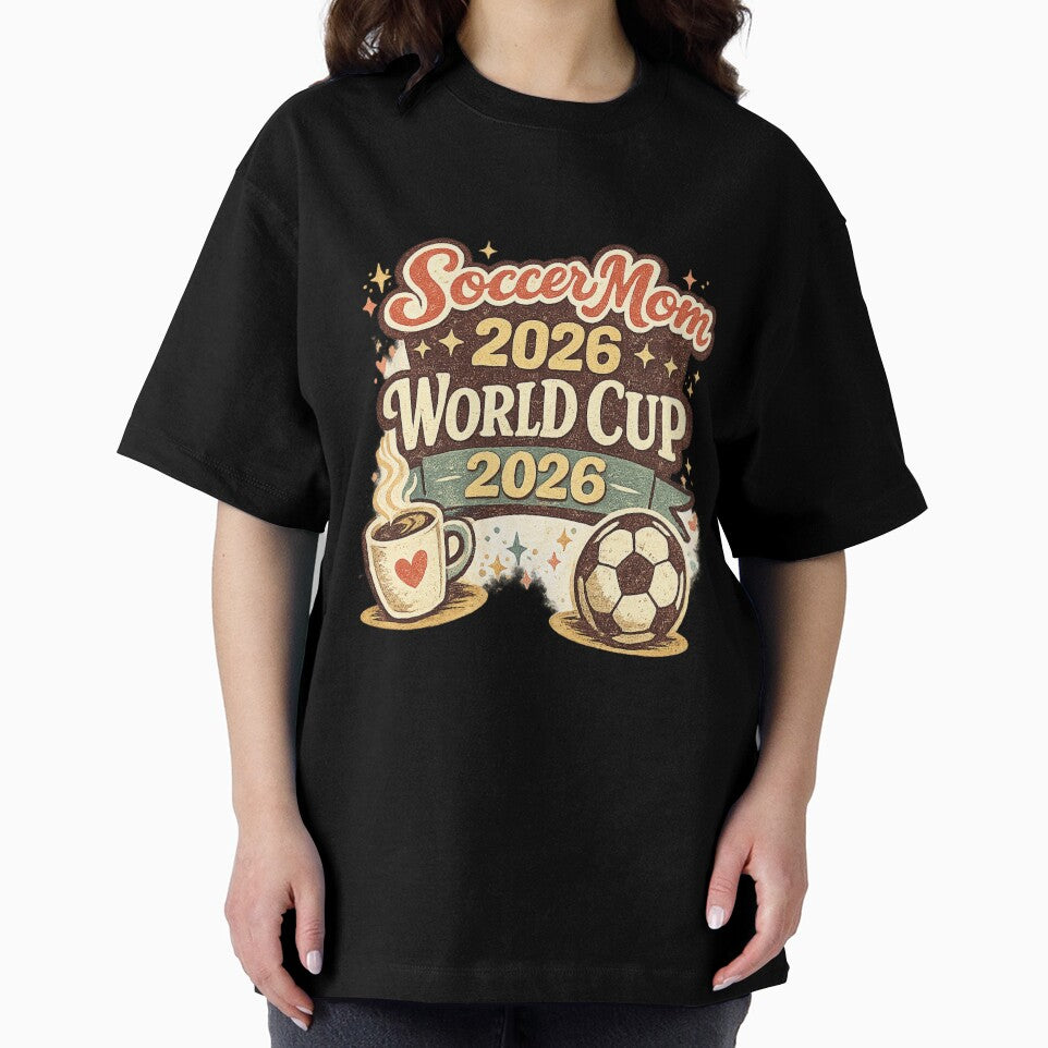 Soccer Mom World Cup 2026 – Retro Coffee & Soccer Fan T-Shirt by ArthUpscale