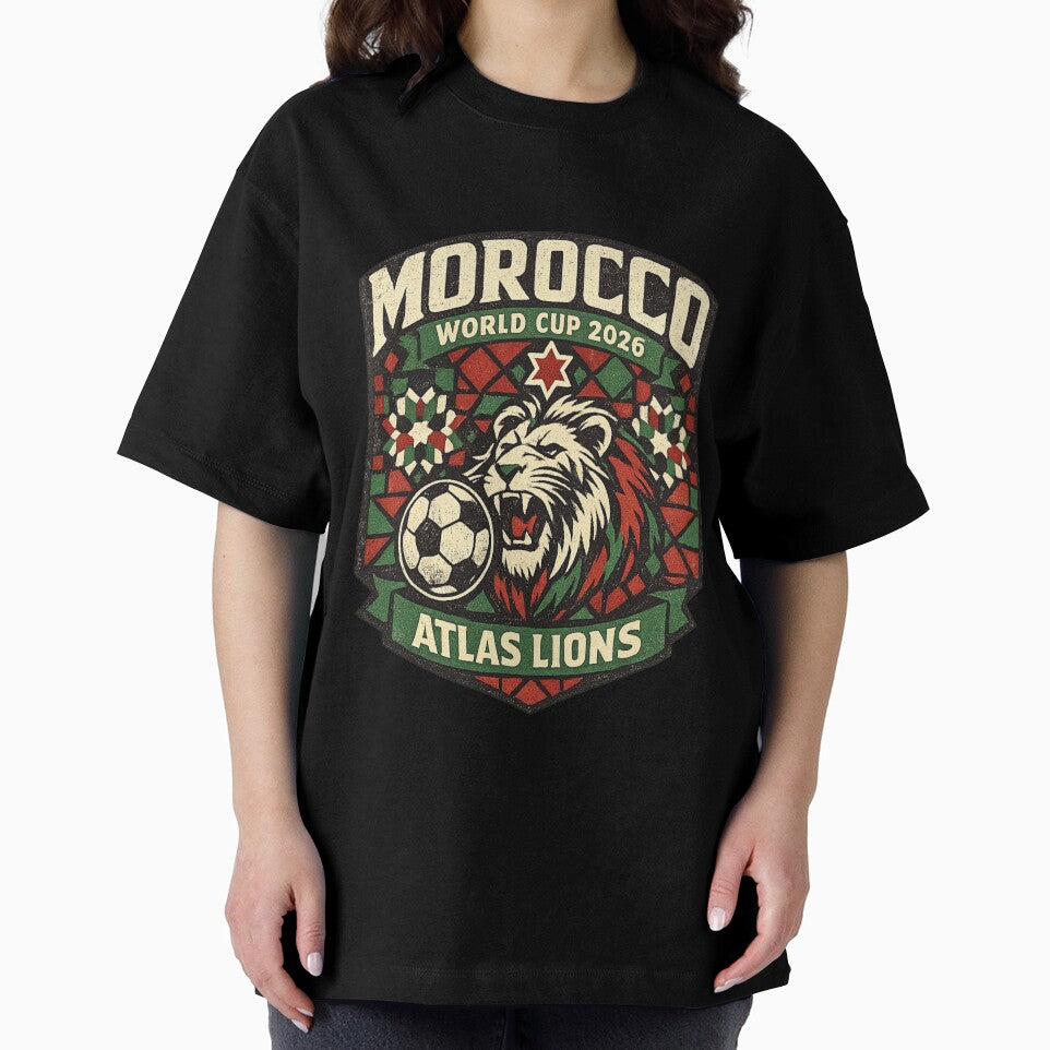 Morocco Atlas Lions World Cup 2026 Retro Vintage Football Fan T-Shirt by ArthUpscale