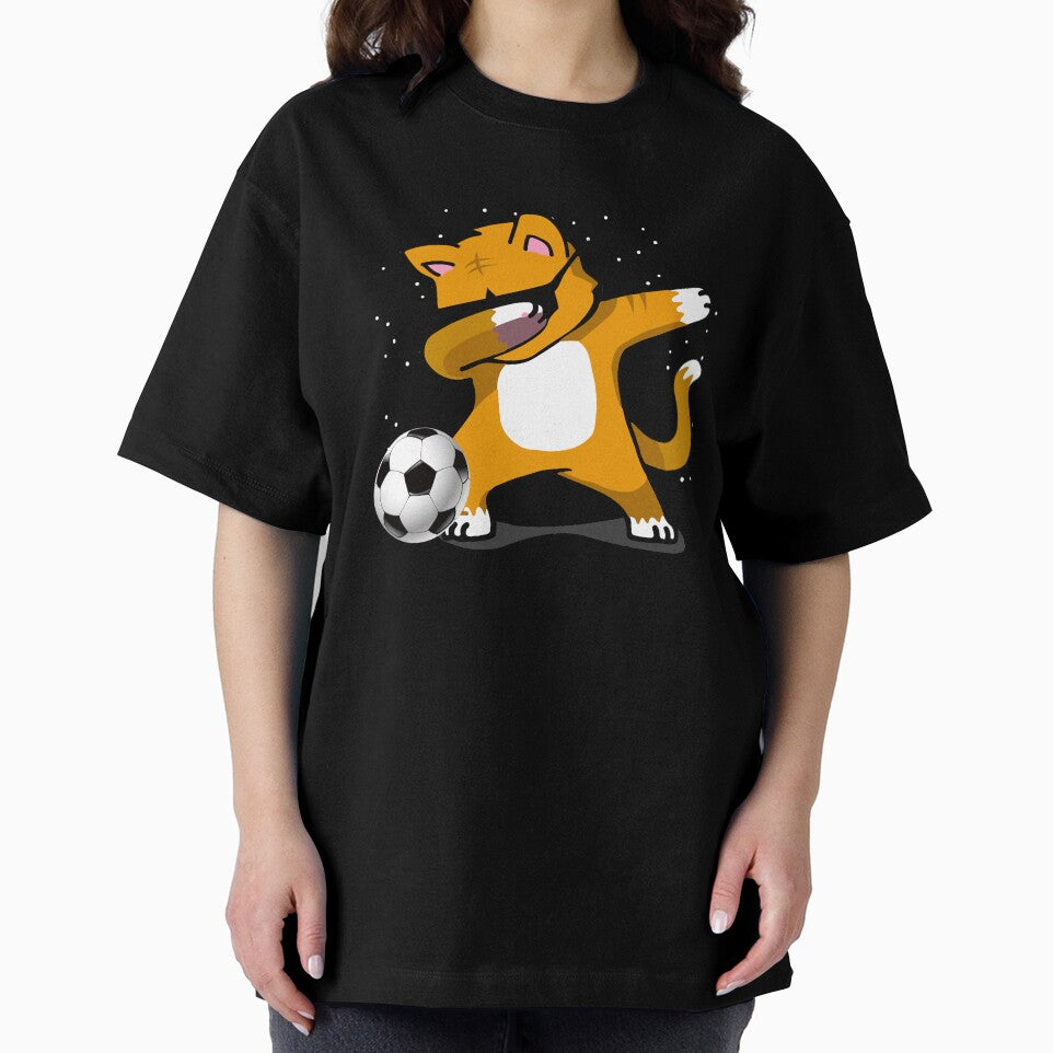 Cat Shirt - Funny Soccer Dabbing Cat tShirt Gift by chihai