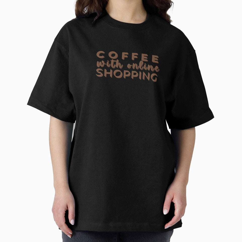 Coffee and online shopping I Iced Coffee Shopper T Shirt by Sshmorr