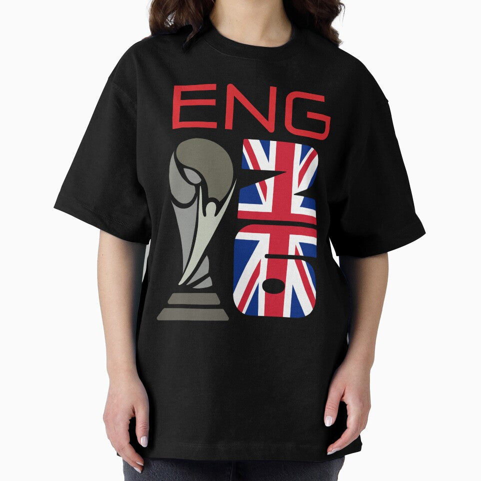 ENG 2026 Football World Cup Trophy Shirt UK Flag Soccer Fan Tee by tarzbol