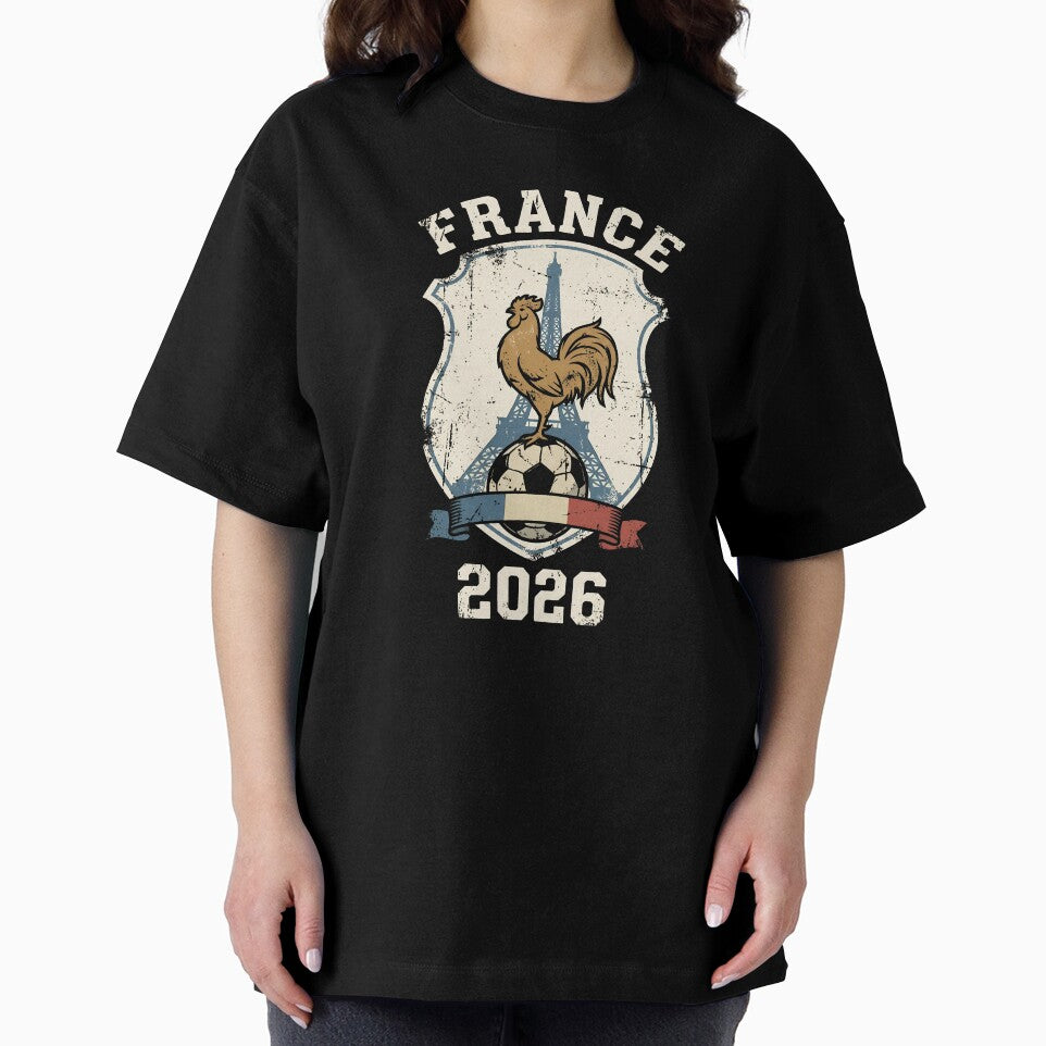 France 2026 Vintage Football Crest with Rooster | Retro French Soccer by Imaginationbeyond