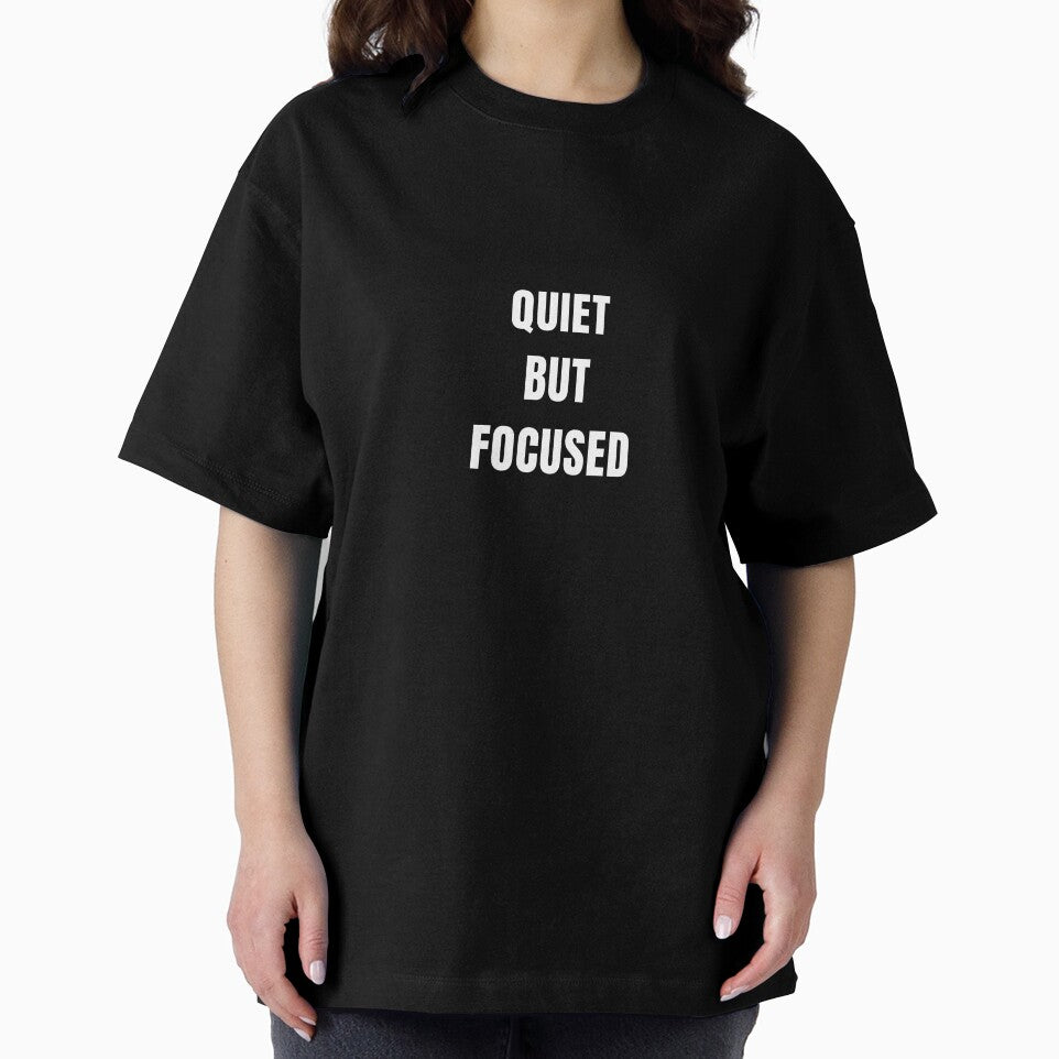 quiet but focused t shirt by Grace Quills Threads