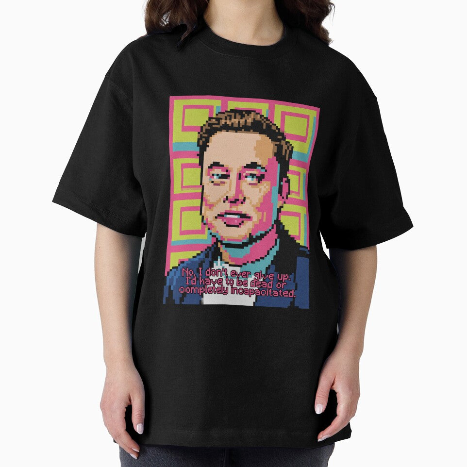 Pixelated Elon Musk Quote by The Wise Fortress