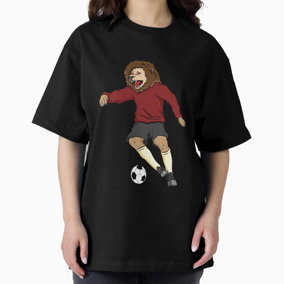 Lion plays football by tonstan