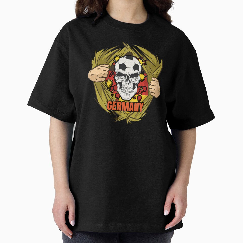 Germany Soccer German Soccer Player Flag Skull by anziehend