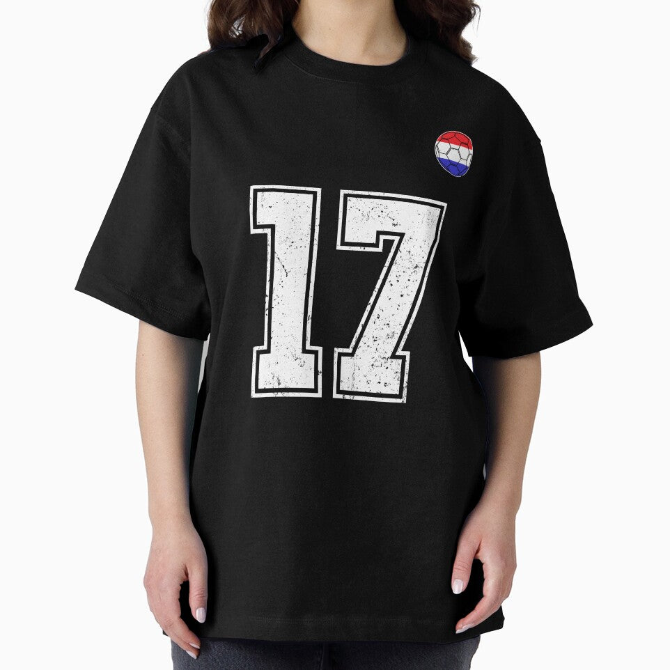 Netherlands Soccer Number 17 Vintage Sports Fan by LiviuGligoros