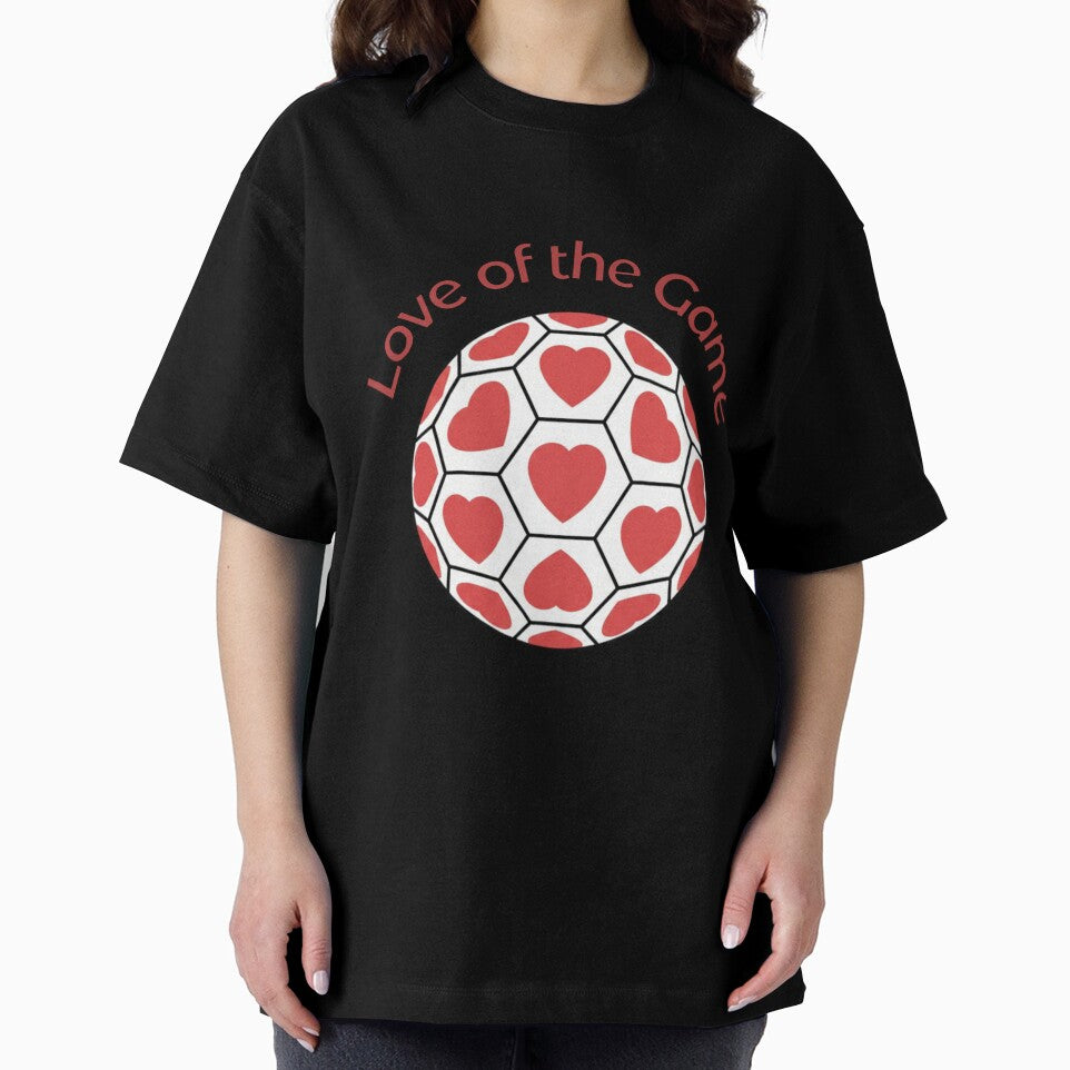 Love of the Game - Soccer Ball with Hearts Sports Illustration by HappySproutArt