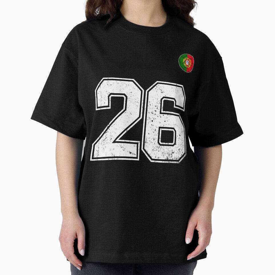 Portugal Soccer Number 26 Vintage Sports Fan by OliviaHayesArt