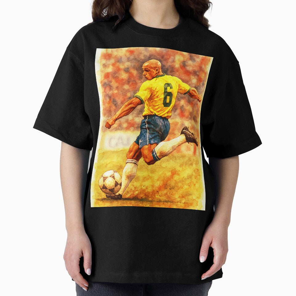 Roberto Carlos Classic Football Legend by Sarcastic designs