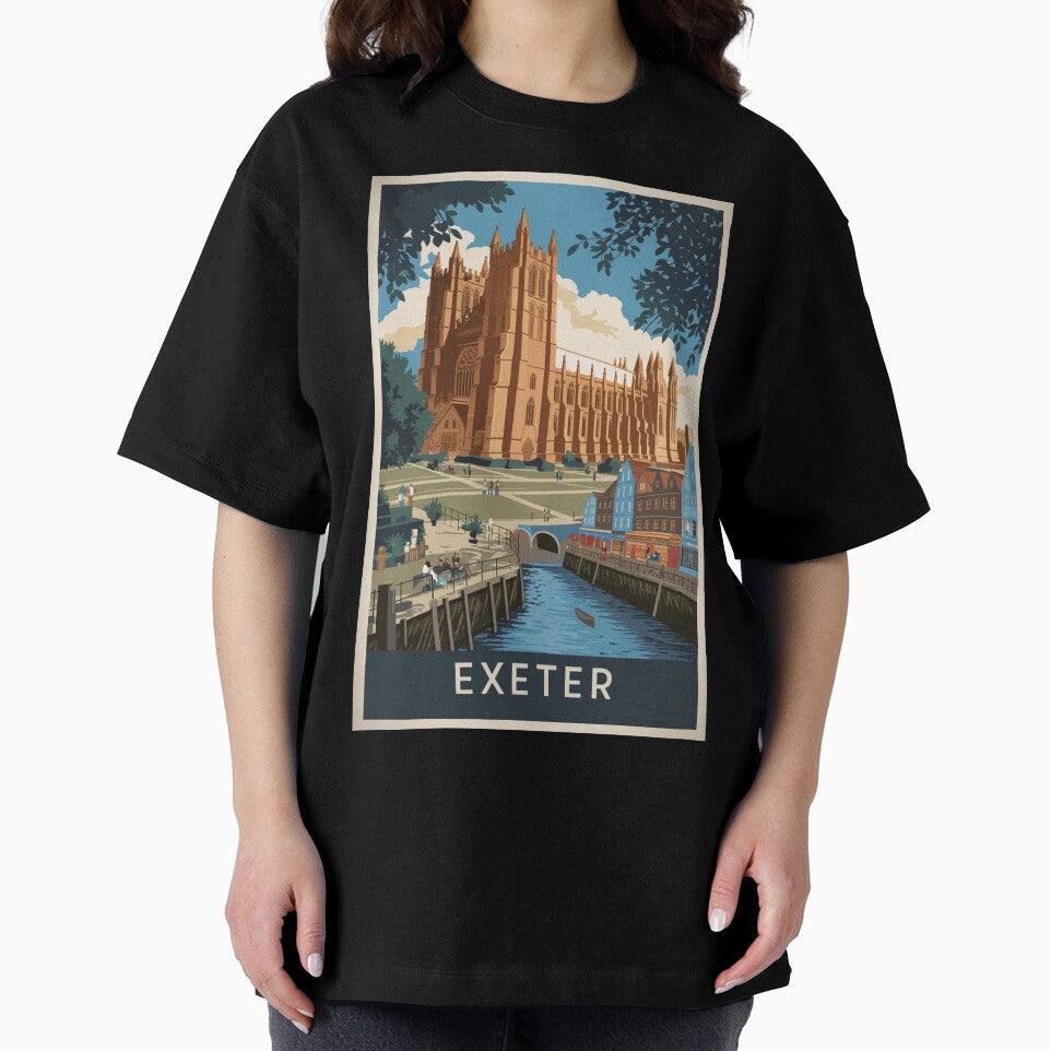 Exeter Vintage Travel Poster by TravelerRat