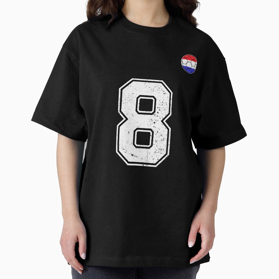 Netherlands Soccer Number 8 Vintage Sports Fan by LiviuGligoros
