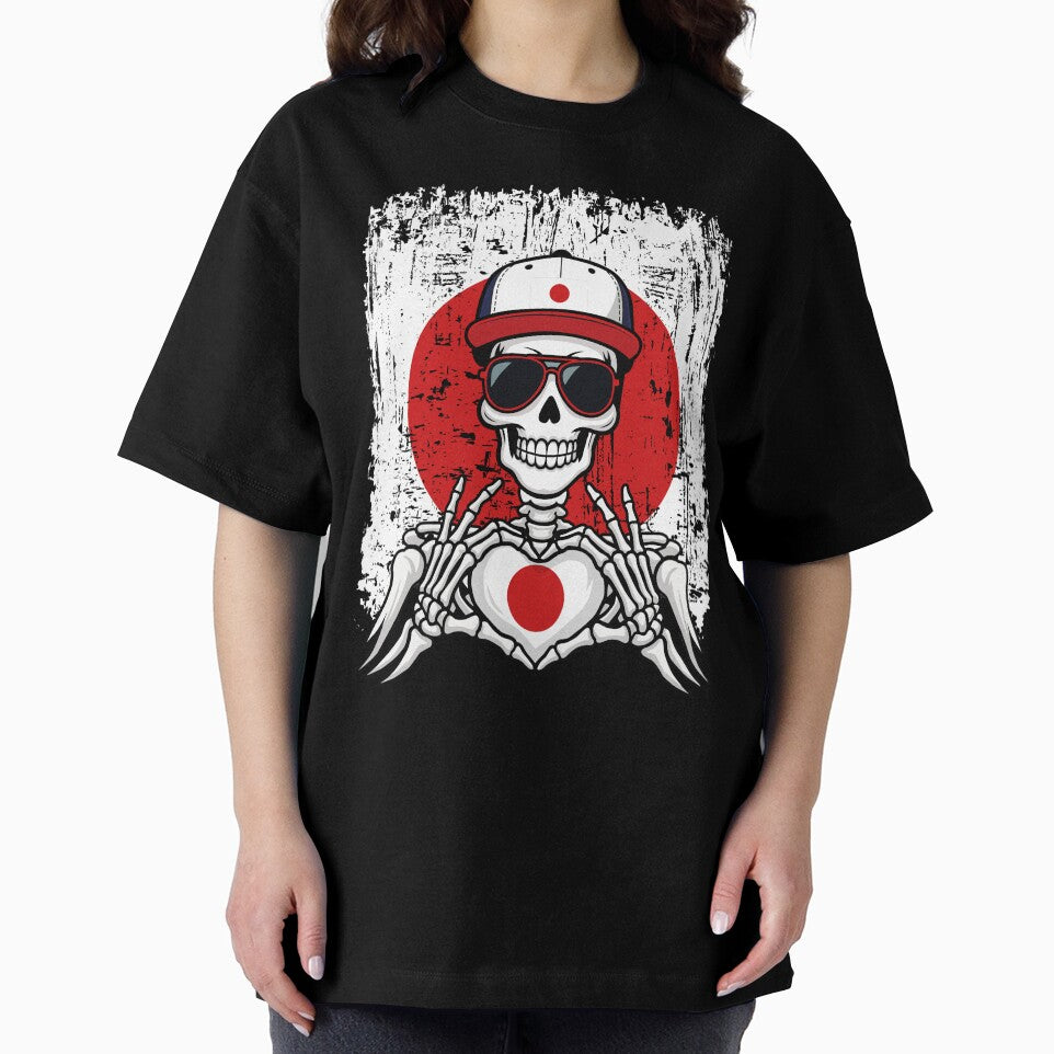 Japan Pride Skeleton Art Tee by Colorful Designs