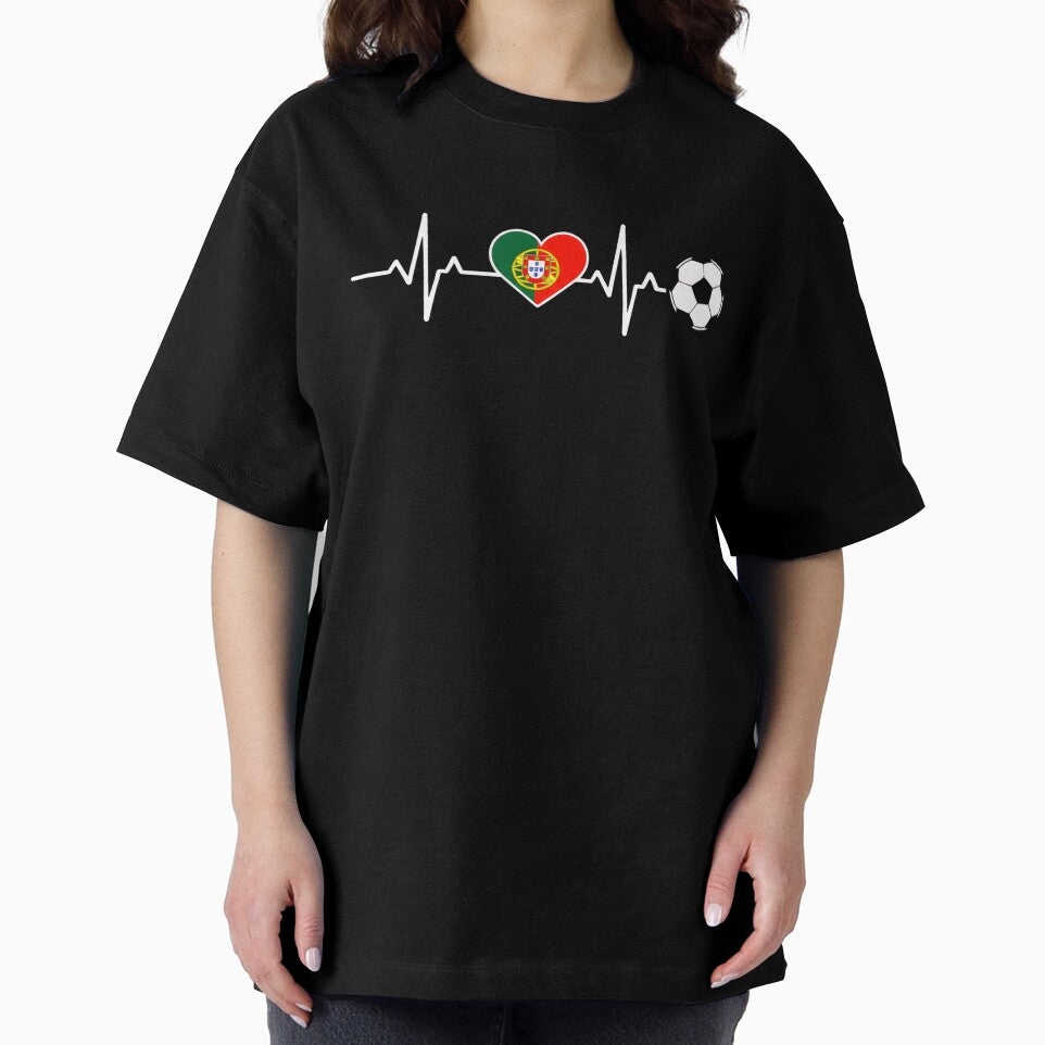Portugal Football Heartbeat | Seleção Das Quinas Soccer Fan by dudelinart