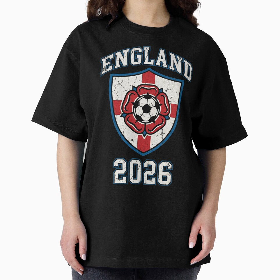 England Football 2026 Vintage Soccer Crest by QUIRKY STORE