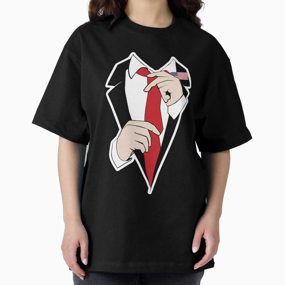 Suit Tuxedo Tie USA T-Shirt by AllStarMerch