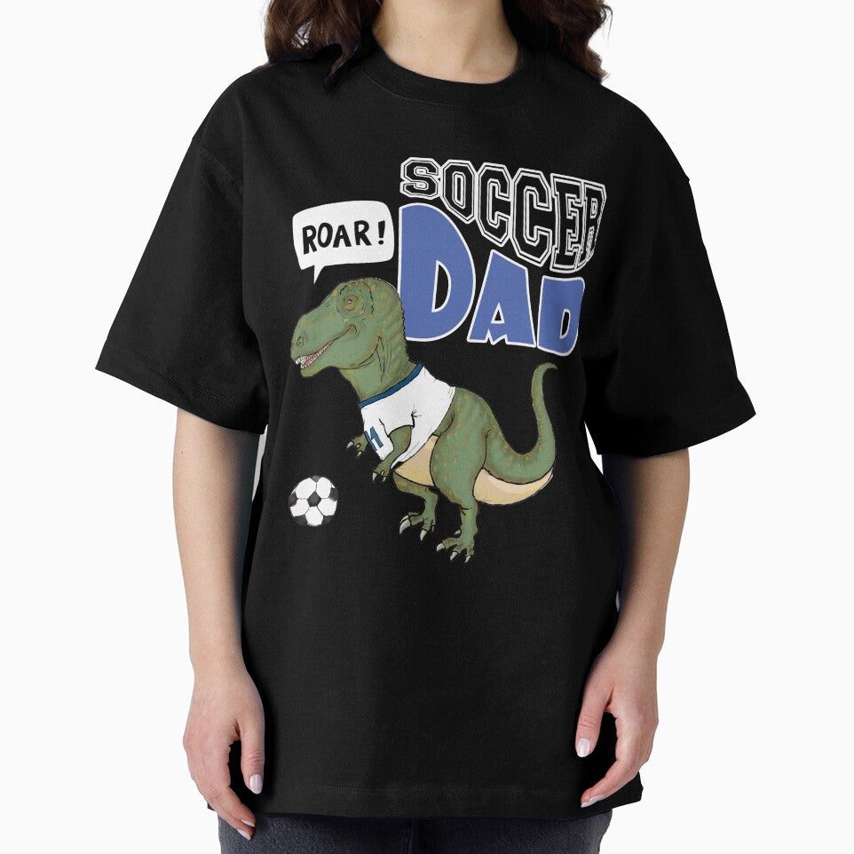 Soccer Dad Dinosaur Funny T Rex Football Dad Gift for Soccer Fathers by E20STUDIO