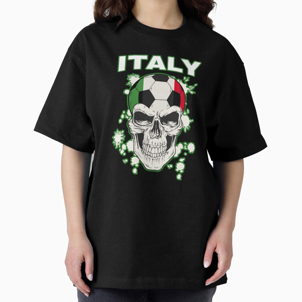 Soccer Italy Italian Soccer Player Skull Flag by anziehend