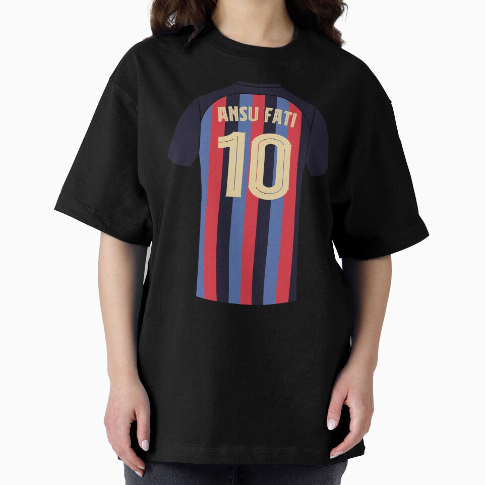 Ansu Fati Barcelona football jersey number 10 by Justtrendytees