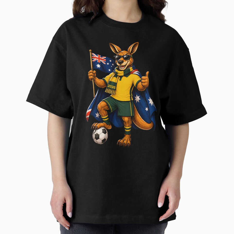Australia Kangaroo Soccer Ball Football Aussie Supporter 2026 by wishtopia