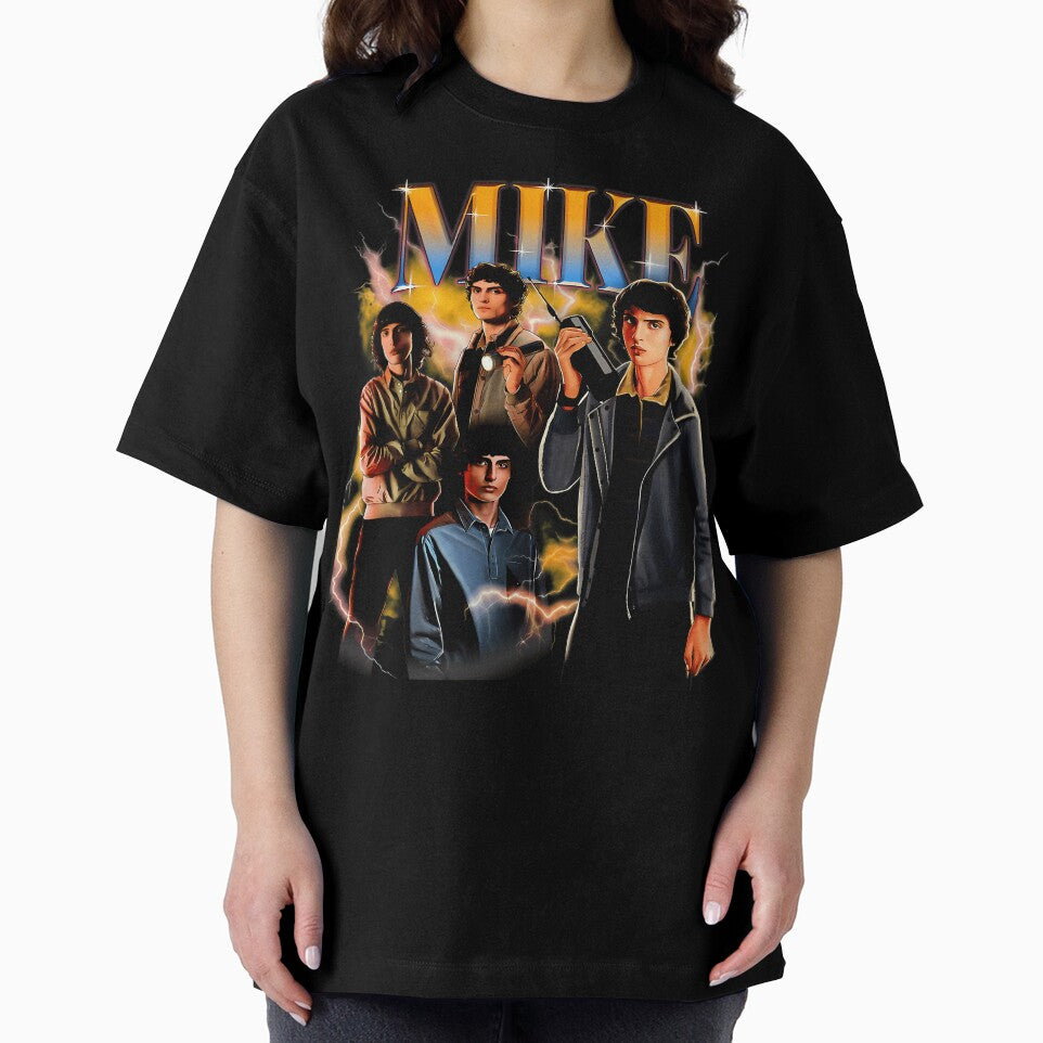 Mike Retro 80S Electric Portrait Tee by Mst Shahida
