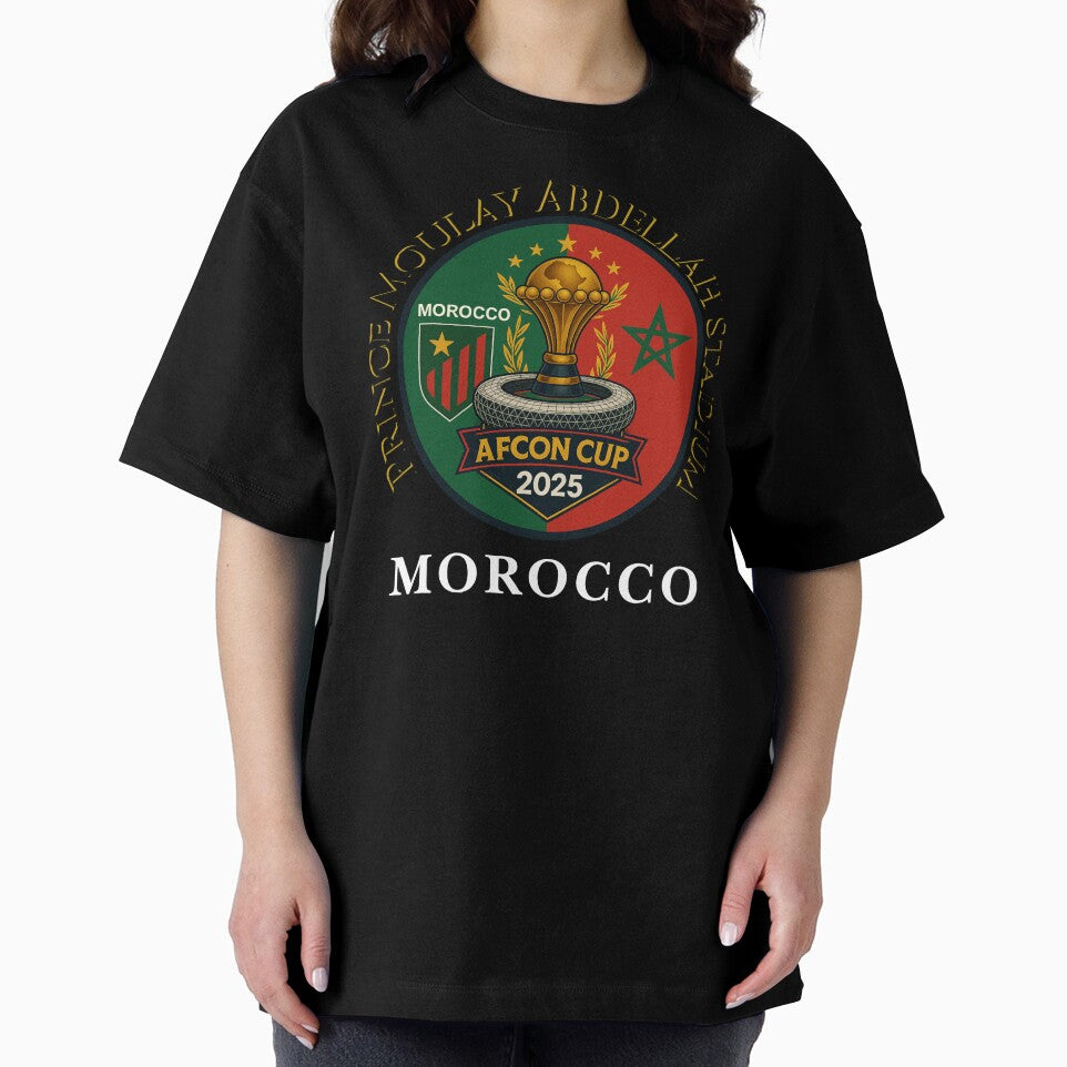 AFCON 2025 Morocco • Prince Moulay Abdellah Stadium • Atlas Lions Football Emblem Design by InPrintedWord