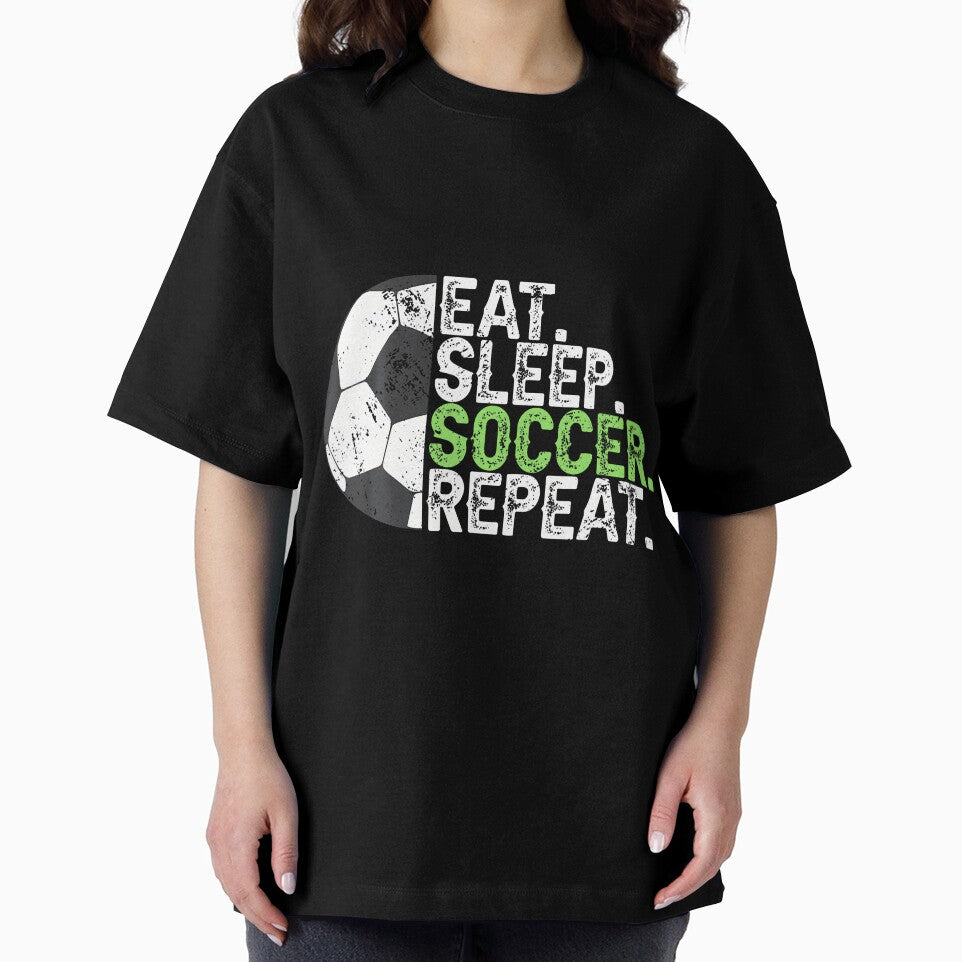 Soccer Player Soccer Lover Eat Sleep Soccer Repeat by huftyfnruppe