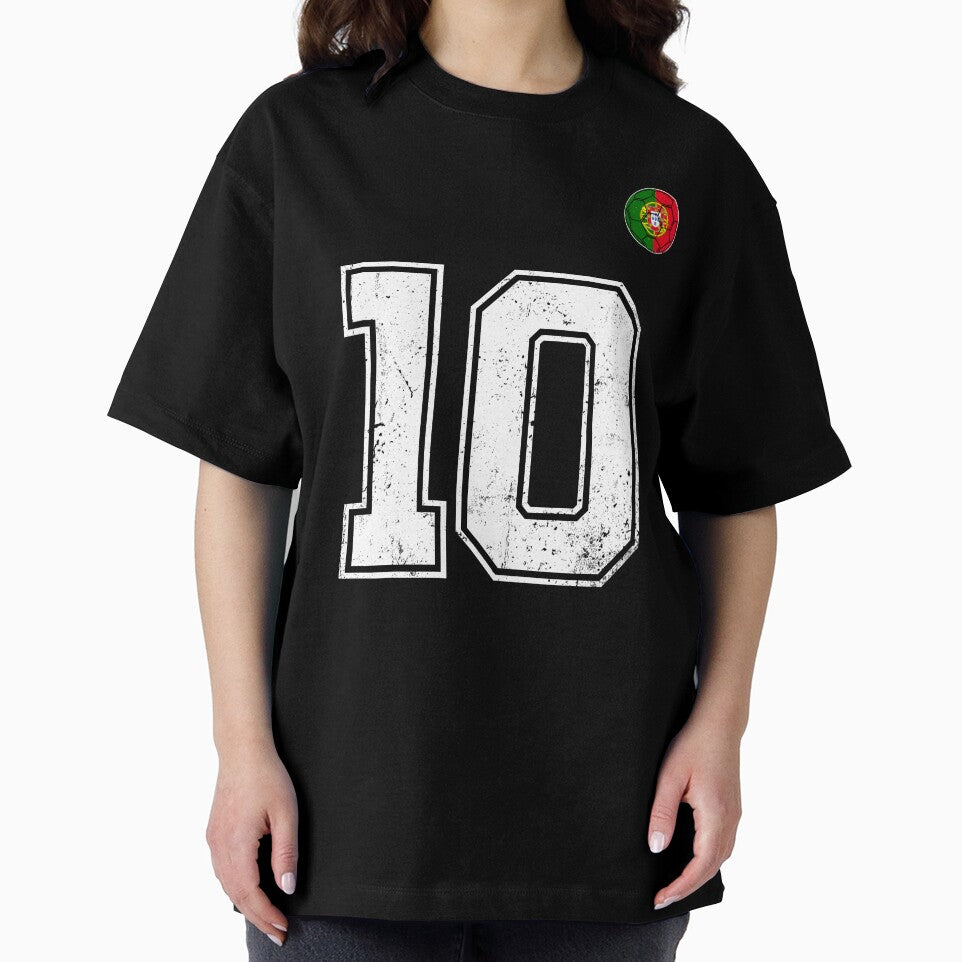Portugal Soccer Number 10 Vintage Sports Fan by OliviaHayesArt